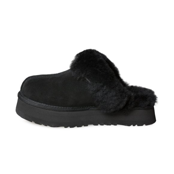 UGG Disquette Black Slippers - Women's - Picture 4 of 6